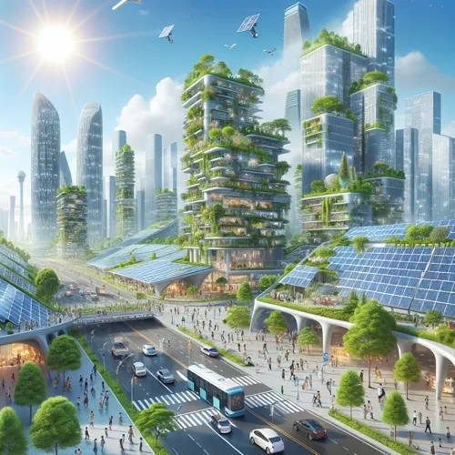 Solar-powered eco-cities: Progress and benefits